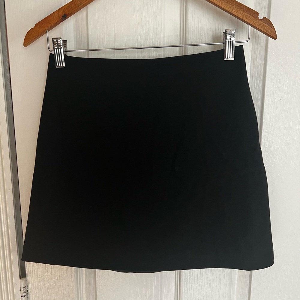 H&M Black A-Line Mini Skirt for Work